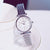 Simple Silver Stainless Steel Mesh Strap Women Watches