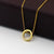 Corundum IV Modish Woman Pendant Necklace - Rose Gold