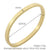 Corundum VIII Trendy Woman Bracelet - Gold color 50 mm