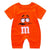 Cotton Funny Baby Romper - orange / 18M-Height 73-80cm
