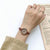 Retro Brown Wristwatches Vintage Leather Bracelet Woman Watch - All brown - 200363144