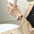 Retro Brown Wristwatches Vintage Leather Bracelet Woman Watch - Black brown - 200363144