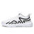 Mesh Light Breathable Sport Running Jogging Shoes Soft Sole With Shock Absorption Men Sneakers - White Black / 44