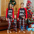 Mosaic Family Matching Reindeer Merry Christmas Pajamas