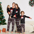 Santa Hat Pattern Family Matching Pajamas
