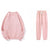 Women’s Tracksuit Casual Suit Sets - Pink / CN / S