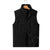 Wool Fleece Men Vest - Black / 5XL