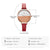 Red Slim Strap Japanese Quartz Watch