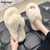Furry Slippers Cute Plush Fox Hair Fluffy Sandals