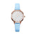 White Women Lace Dial Japanese Quartz Wrist Watch