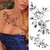 3D Mehndi Flower For Women Girl Rose Peony Dahlia DIY Waterproof Temporary Tattoo For Men & Women - Birmon