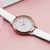 White Women Lace Dial Japanese Quartz Wrist Watch
