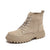 Suede Leather women Flat platform Short Boots