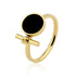 Fashion Beauty Black Enamel Ring