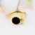 Fashion Beauty Black Enamel Ring