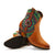 Soft Peacock Feather Pattern Comfy Boots