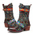 Women Flowers Ankle Boots