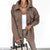Autumn & Winter Casual Long Sleeve Female Top Coat - dark brown / L