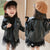 Baby Girls Faux Leather Jacket - black / 2T / China