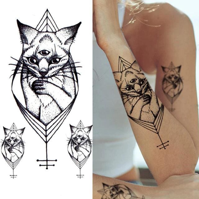 Black Owl DIY Temporary Tattoos - GFF046