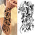 Black Owl DIY Temporary Tattoos - GFF106