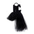 Black Tulle V neck Dress For Girls