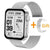Bluetooth Answer Call Smart Watch - Silver / China