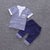 Boys Clothing Summer Sets - Style 11-Navy blue / 3T