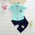 Boys Clothing Summer Sets - Style 3-Blue / 3T