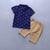 Boys Clothing Summer Sets - Style 6-Navy blue / 4T