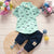 Boys Clothing Summer Sets - Style1-Green / 18-24M