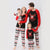 Cartoon Deer Family Christmas Matching Outfits - 2188 red / Father M