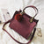 Casual Leather tote bag and handbag for women - Purple / 24cm x 15cm x 23cm - 100002856