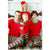 Christmas Family Matching Striped Loungewear - black / 10T
