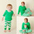 Christmas Family Matching Striped Loungewear - green / 10T