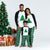 Christmas Tree Positioning Print Matching Pajamas - Green-White / Men M