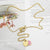 Corundum VI Pretty Woman Necklace - 41cm / Golden pink