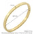 Corundum VIII Trendy Woman Bracelet - Gold color 58 mm