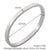 Corundum VIII Trendy Woman Bracelet - Silver color 50mm