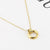 Corundum Voguish Arc Irregular Necklace - Gold color