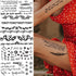 Cute Fonts and Feather Waterproof Temporary Tattoo