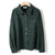 Drop Shoulder Oversize Single Breasted Jacket And Elastic Waist - Blackish Green / China / L
