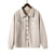 Drop Shoulder Oversize Single Breasted Jacket And Elastic Waist - Only-Beige Jacket / China / M