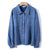 Drop Shoulder Oversize Single Breasted Jacket And Elastic Waist - Only-Jacket Blue / China / L