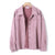 Drop Shoulder Oversize Single Breasted Jacket And Elastic Waist - Only-Jacket Pink / China / L