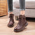 Women Genuine Leather Rubber Ankle Boots