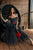 Black Dotted Tulle Short Prom Dresses