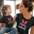 Family Matching Clothes Mini & Mama Mouse Summer T-Shirt - Black / Mother L(1 pcs)