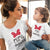 Family Matching Clothes Mini & Mama Mouse Summer T-Shirt - White / Mother L(1 pcs)