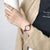 Retro Brown Wristwatches Vintage Leather Bracelet Woman Watch - 200363144